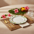 Hand-Painted Tropical Ceramic Dinner Plate – 28 cm