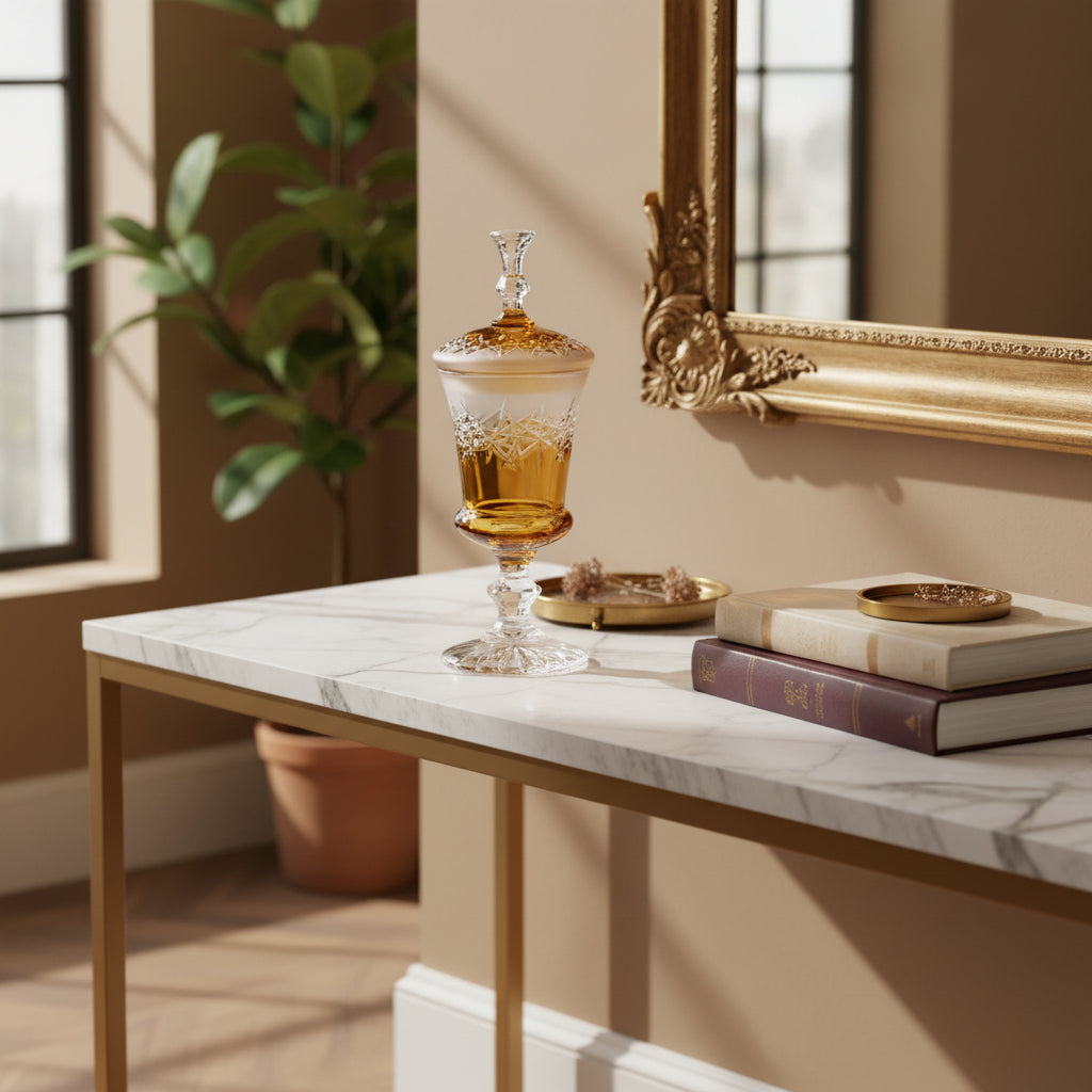 Hoarfrost Box Amber 35cm