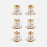 Horse Amber Tea Cups - Set of 6