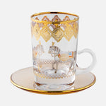 Horse Amber Tea Cups - Set of 6