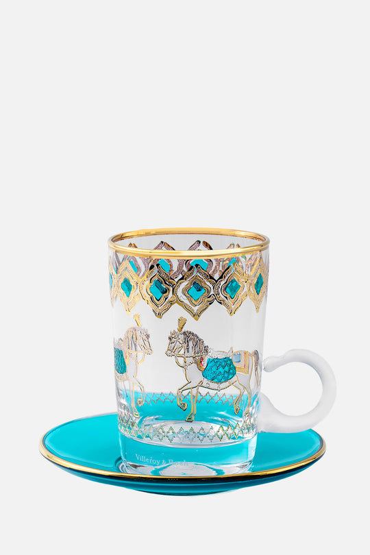 Horse Tiffany S/6 Tea Cup w/Saucer 120mL for Home
