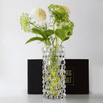 Hurricane Boule Vase – Clear Hand-Blown Glass
