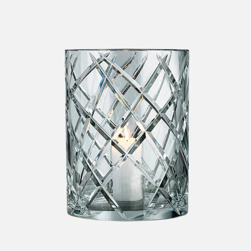 Hurricane Crystal Lamp Large – Clear Hand-Cut Crystal