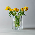 Hurricane Crystal Lamp Medium – Clear Candle Holder