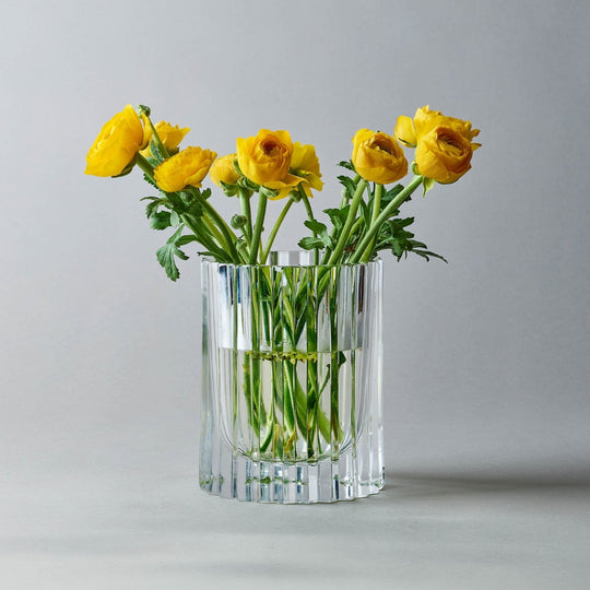 Hurricane Crystal Lamp Medium – Clear Candle Holder