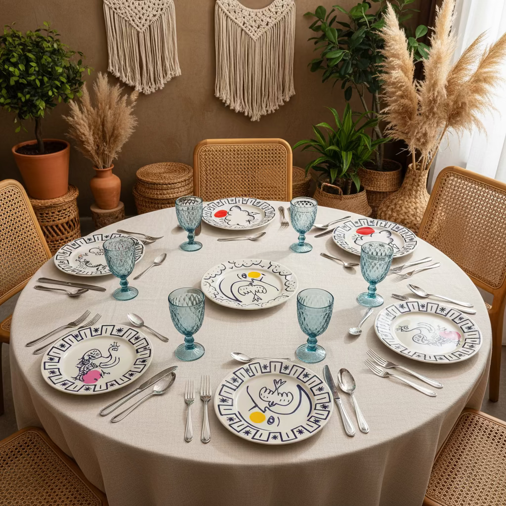 Archipel Sentimental - Set of 6 assorted dinner plates