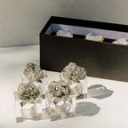 Pyrite Napkin Rings, Set of 4