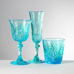 Nuova Italia Turquoise Acrylic Wine Glass