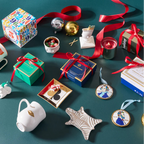 Zebra Stacking Dish - Porcelain with Gold Accents