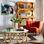 Globo Tripod Decorative Bowl – Brass & Acrylic Centerpiece