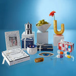 Eye Trinket Tray - Blue & Gold Porcelain