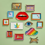 Eye Trinket Tray - Blue & Gold Porcelain