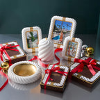 Geneva Porcelain Picture Frame with Gold Accents