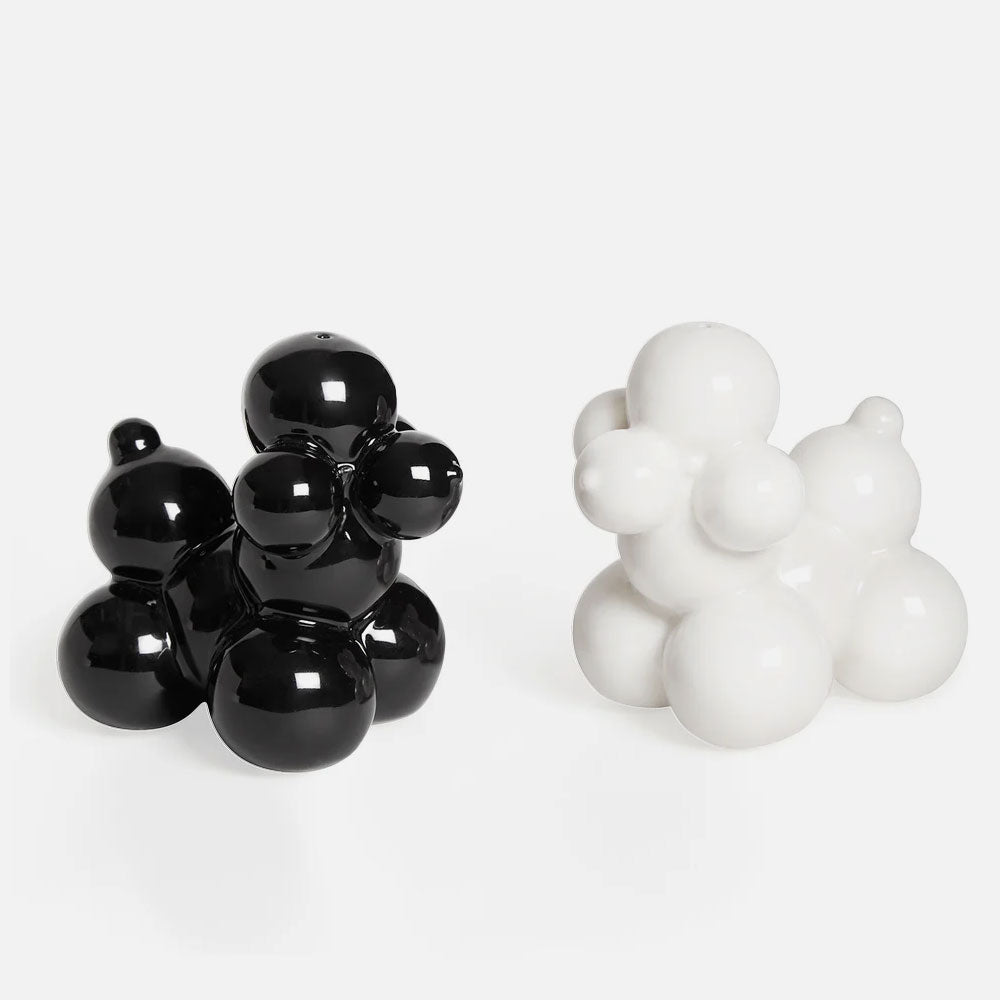 Poodle Salt & Pepper Set - Porcelain Dog Shakers