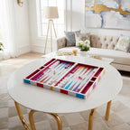 Checkerboard Backgammon Set – Luxury Lacquer Game Box