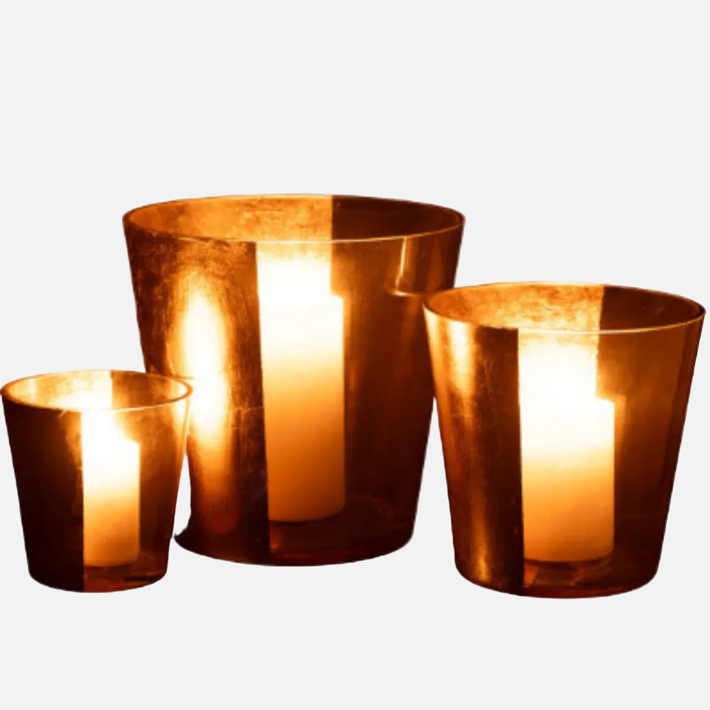 Hurricane Boe Glass Lantern – Decorative Candle Holder (Large)