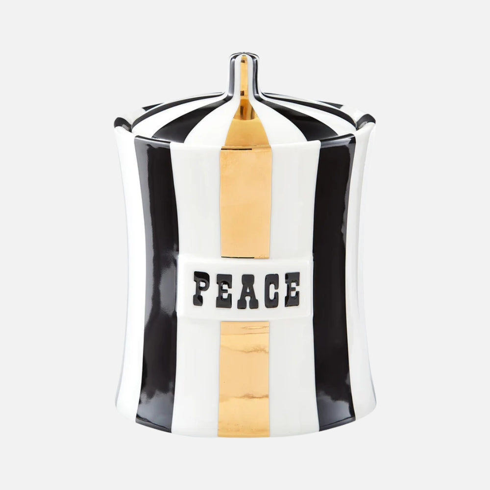 Vice Gilded Peace Canister - Porcelain with Gold Accents