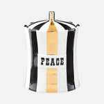 Vice Gilded Peace Canister - Porcelain with Gold Accents