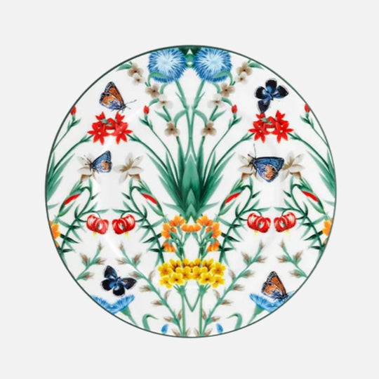 Jardin De Papillons Dessert / Salad Plate, White, 22cm