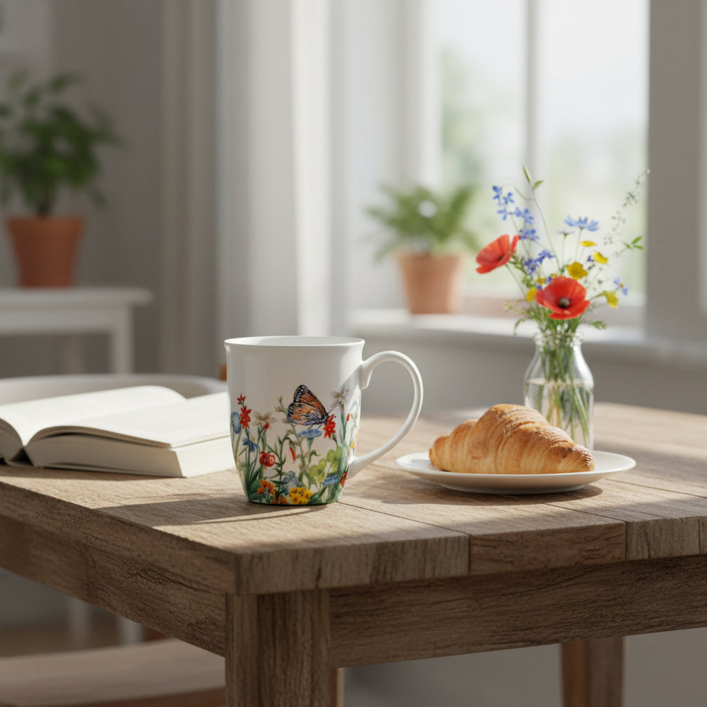 Jardin De Papillons Mug, 360ml