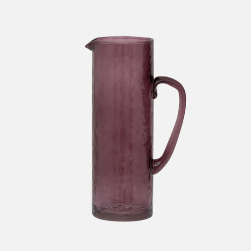 Recycled Glass Jug – Hammered Fudge