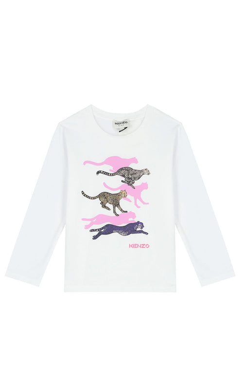 Cheetah print T-Shirt Girls - Maison7