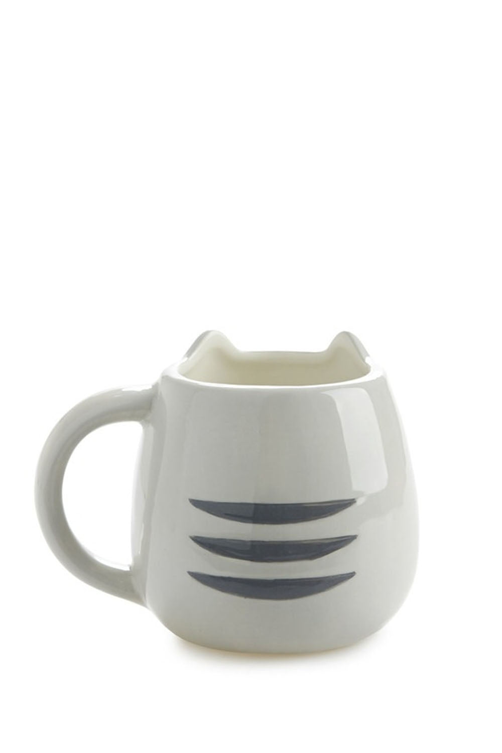 Kitty Mug With Handle, 400 Ml, Grey