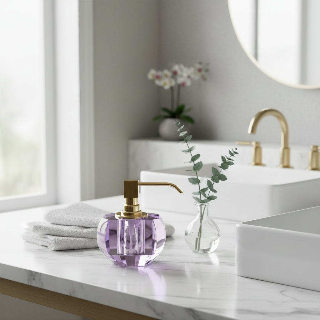 Crystal Glass Soap Dispenser