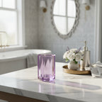 Countertop Crystal Glass Toothbrush Holder