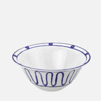Kyma Blue Salad Bowl – Hand‑Painted 25 cm