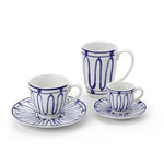 Kyma Tea & Coffee Cup – Fine Porcelain with Saucer