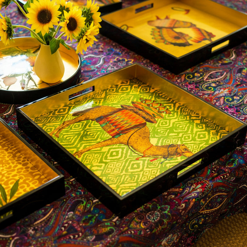 Matthew Williamson Lacquered Wooden Tray