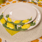 Lemon Collection Hand-Painted Ceramic Salad Plate