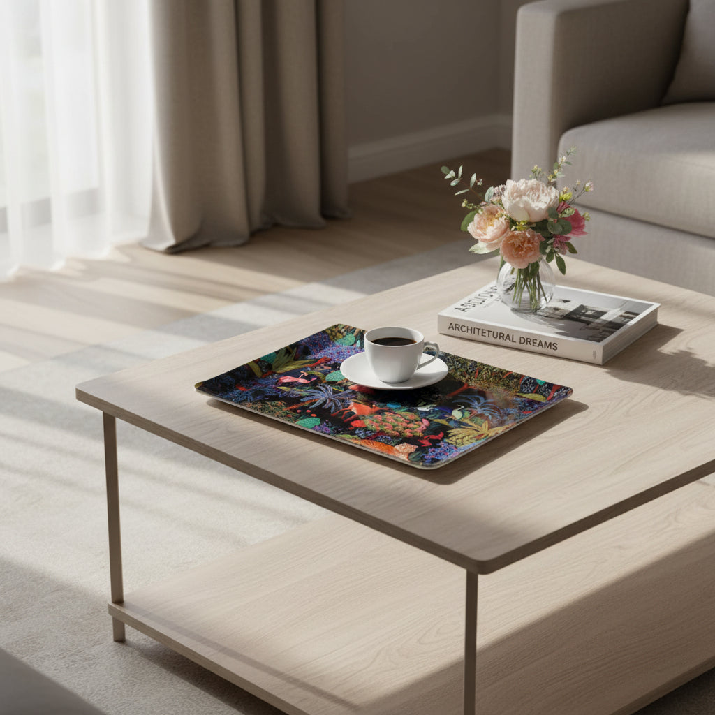 Large acrylic tray - The palace garden (46,4 X 36,4 cm)