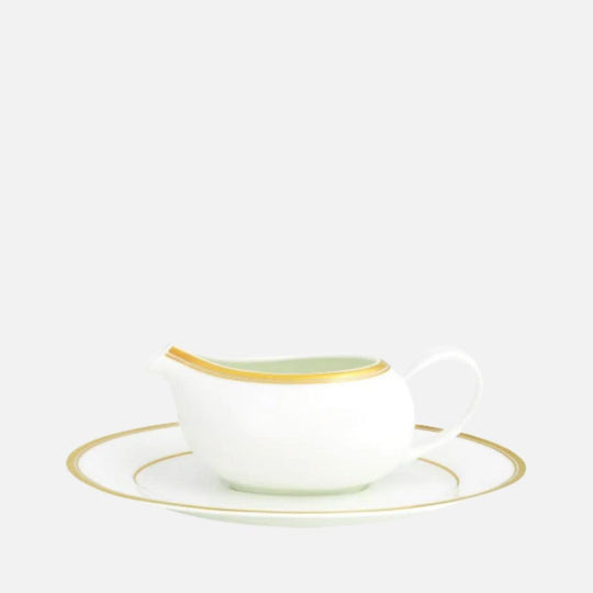 Le Verrier Gold Sauce Boat W.Saucer, 400ml