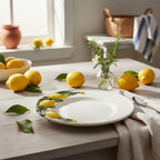 Lemon Collection Hand-Painted Ceramic Dinner Plate