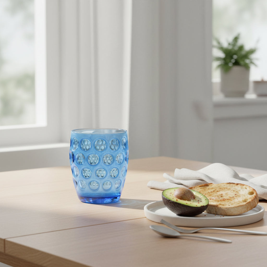 Lente White & Turquoise Acrylic Tumbler