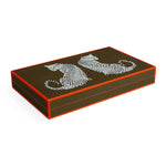 Leopard Backgammon Set - High Gloss Lacquer Game Board