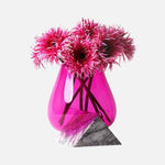 Lilac Marbel Base with Melted Glass