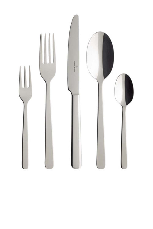 Louis Cutlery set, Silver/Platinum 30 Pieces