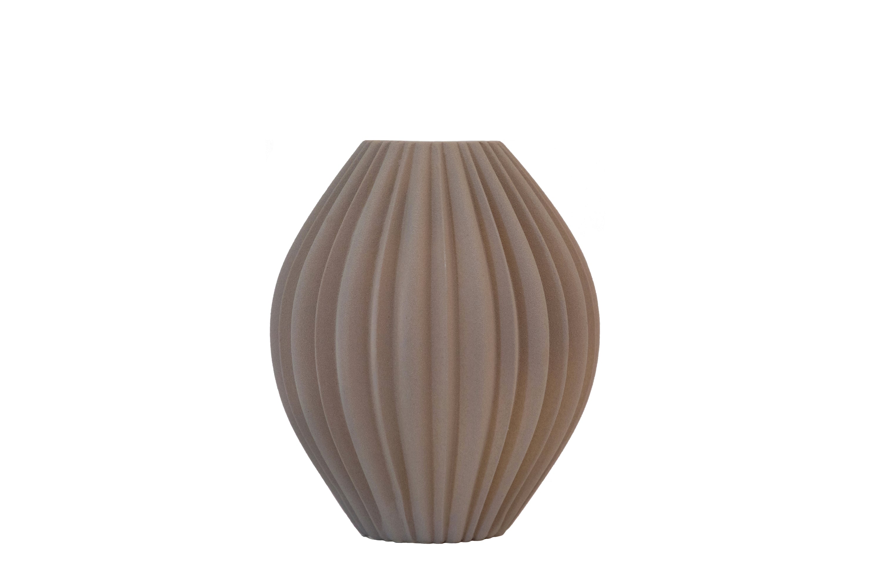 Luna Vase, 25cm, Brown