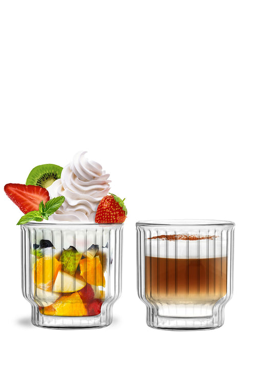 Lungo Double Wall Glasses 300 ml, Set of 2