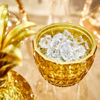 Melissa Cutlery Holder & Ice Bucket Acrylic Base Pineapple - Gold