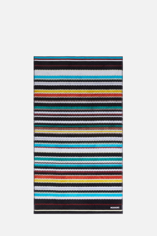 Curt beach towel in zigzag cotton terry cloth
