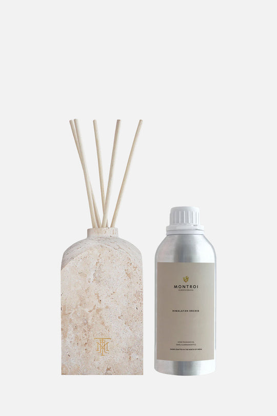 Himalayan Orchid Reed Diffuser – Nero Marquina Marble Vessel
