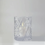 Hurricane Crystal Lamp Medium – Hand-Cut Candle Holder