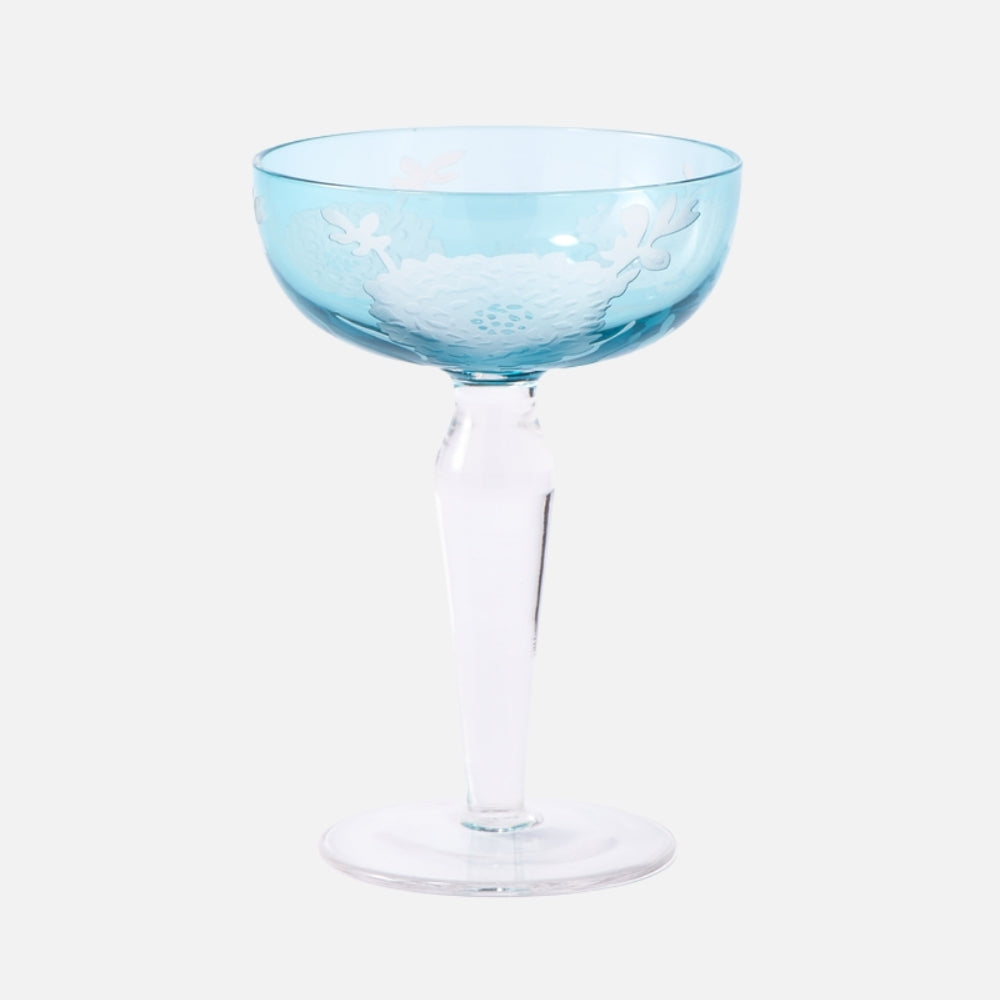 Peony Multicolour Coupe Glasses – Set of 6