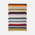 Murrina Bath Mat in cotton with chevron pattern 90x60 cm