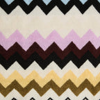 Murrina Multicolour Zigzag Cotton Bathrobe