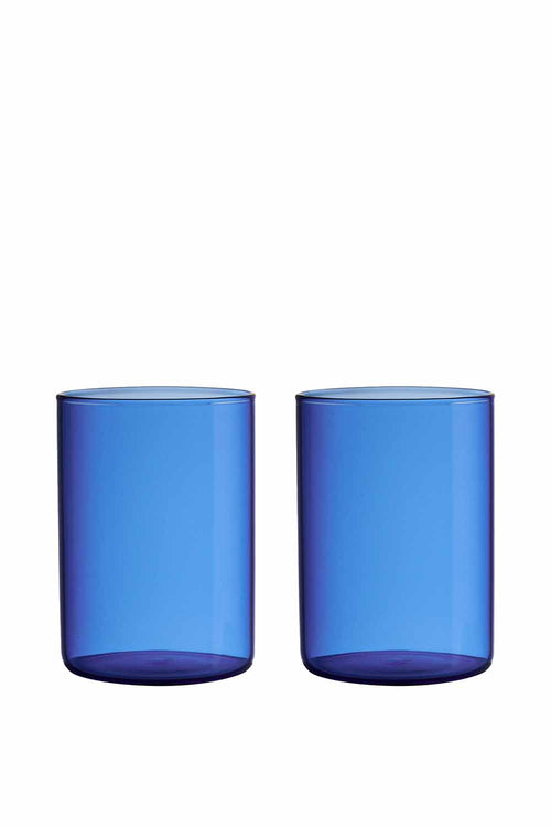 Favourite Drinking Glass, Blue, Set of 2